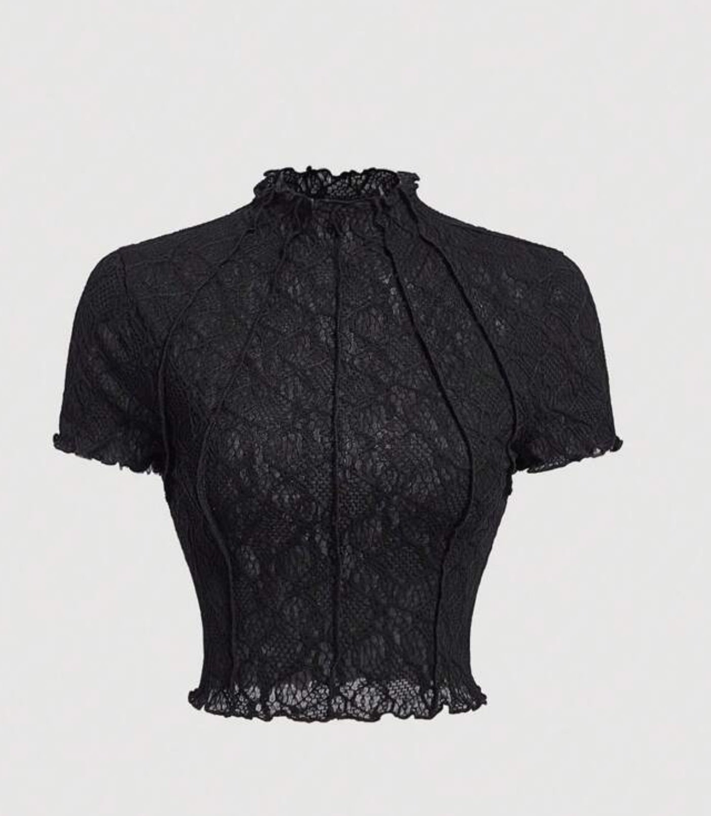 Lee Lace Round Neck Top