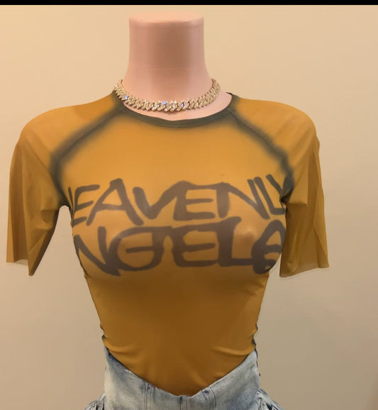 Sunset mesh top