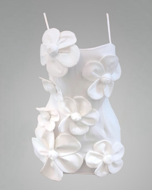 Flower bomb mini dress